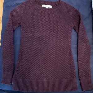 Loft Petites XXS Dark Purple Sweater